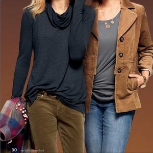 CAbi Grey Swing Long T Shirt